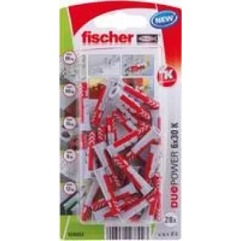 Fischer DuoPower 6 x 30 K NV sienas dībelis 30 mm 534993 1 komplekts (534993)