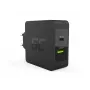 Green Cell CHAR10 mobilās ierīces lādētājs Melns Iekštelpām