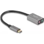 Ārējā USB audio karte DELOCK 67071 — 16 bitu, 48 kHz, 3,5 mm austiņu izeja, alumīnija korpuss, 0,15 m kabelis