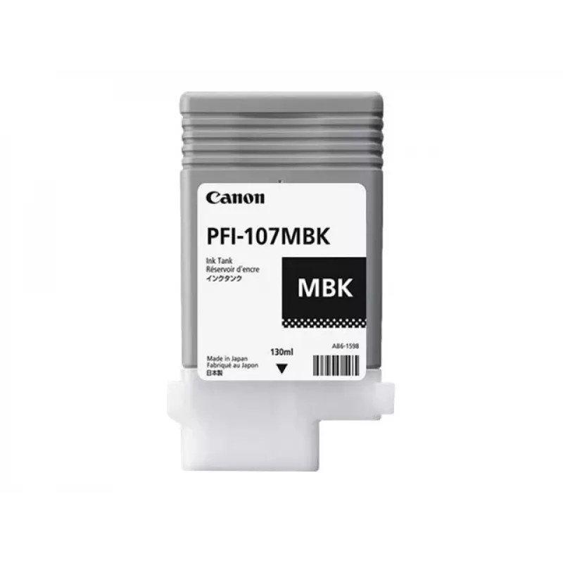 Canon PFI-107MBK tintas kasetne 1 gab. Oriģināla matēti melna