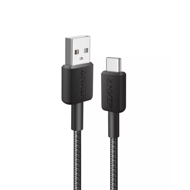 Anker Innovations 322 USB-A uz USB-C kabelis, neilons, 1,8 m, melns - kabelis - digitāls/dati