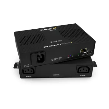 SurgeX pārsprieguma aizsargs DisplayPak IP Controlled SX-DPP-102I — tīklā vadāma strāvas aizsardzība