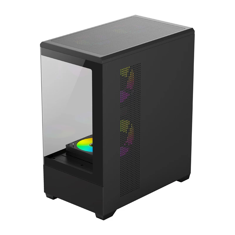 Datora korpuss Darkflash C365 (melns) ar 5 iekļautiem ventilatoriem