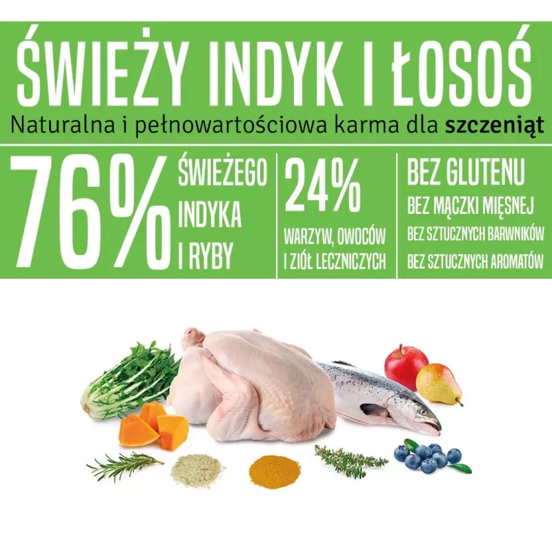 ARQUIVET Fresh Puppy Turkey and Salmon - pusmitrs suņu barības produkts - 10kg