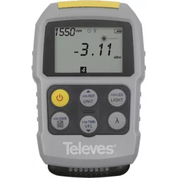 Televes Mini testa ierīce OPM VFL optiskajiem un RJ45 datu kabeļiem modelis OPMVFLRJ45