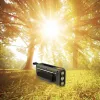 Portable FM radio MANTA RDI401G with solar panel, dynamo crank, 4000–4500mAh battery, 5V USB output, 3W, flashlight