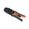 Extralink RJ45 krimpēšanas instruments 4P+6P+8P ar sprūdrata mehānismu modulārajiem spraudņiem, 1 gab.