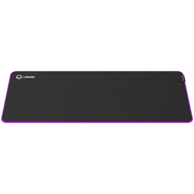 Lorgar Main 319, Gaming peļķis, Ātrgaitas virsma, Purpura pretslīdes gumijas pamatne, izmērs: 900mm x 360mm x 3mm, svars 0.6kg