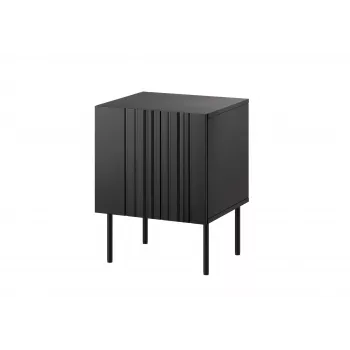 Nakts skapīšu komplekts 2 gab. Cama Meble ISLA 44,5×40×59 cm melns matēts MDF/skaidu plātne
