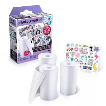 Momentkameras Canal Toys Photo Creator CLK002 papildināšanas komplekts, balts, tiešā termiskā druka