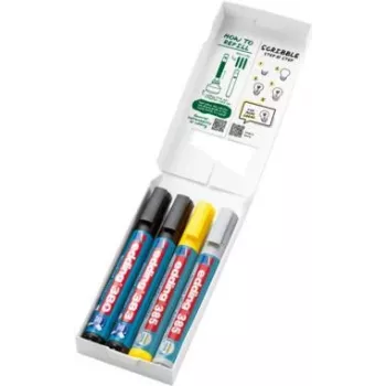 Plakātu marķieris Edding 385/380/383 dažādās krāsās 1,0-5,0 mm uzgaļu izmēri