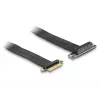 DeLOCK paaugstināšanas karte PCI Express x4 vīrišķais savienotājs uz x4 slotu 90° leņķī ar kabeli 30 cm