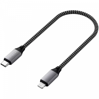 Satechi ST-TCL10M USB kabelis 0,25 m USB C USB C/Lightning melns pelēks