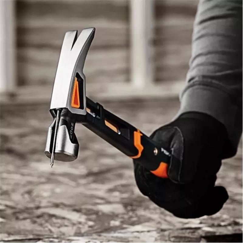 Fiskars 1020214 āmurs galdnieka āmurs melns, metālisks, oranžs