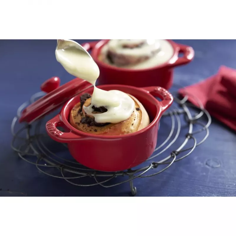Staub Mini Cocotte Round, 4 gab. - 200 ml, sarkans