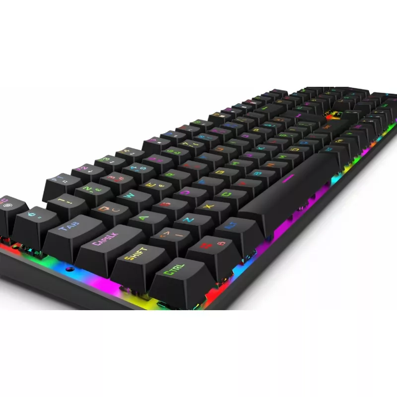 Incase Gaming Keyboard IKG-443 mehānisks, RGB, vācu izkārtojums