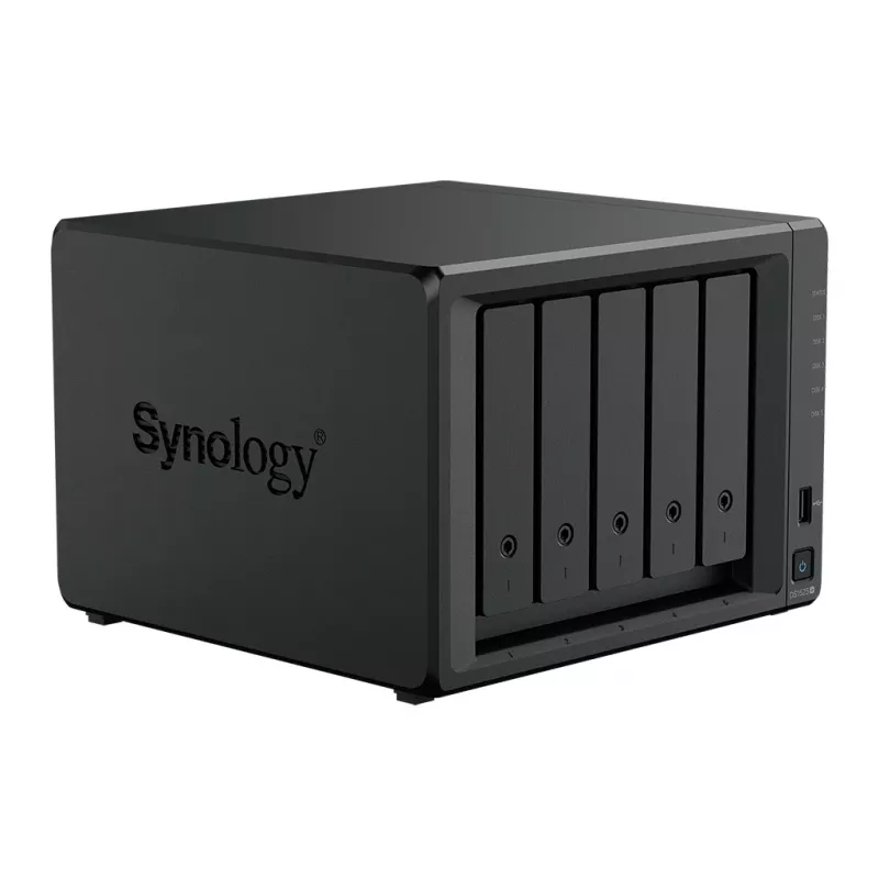 Synology DiskStation DS1525+ NAS/serveris Ryzen Embedded V1500B 8 GB DDR4 0 TB Melns