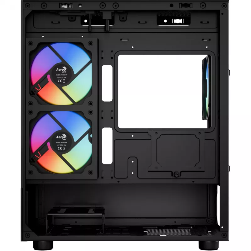 Mikro/Mini-ITX datora korpuss AEROCOOL Geh Viewport Mini-G-BK-v4 ARGB melns