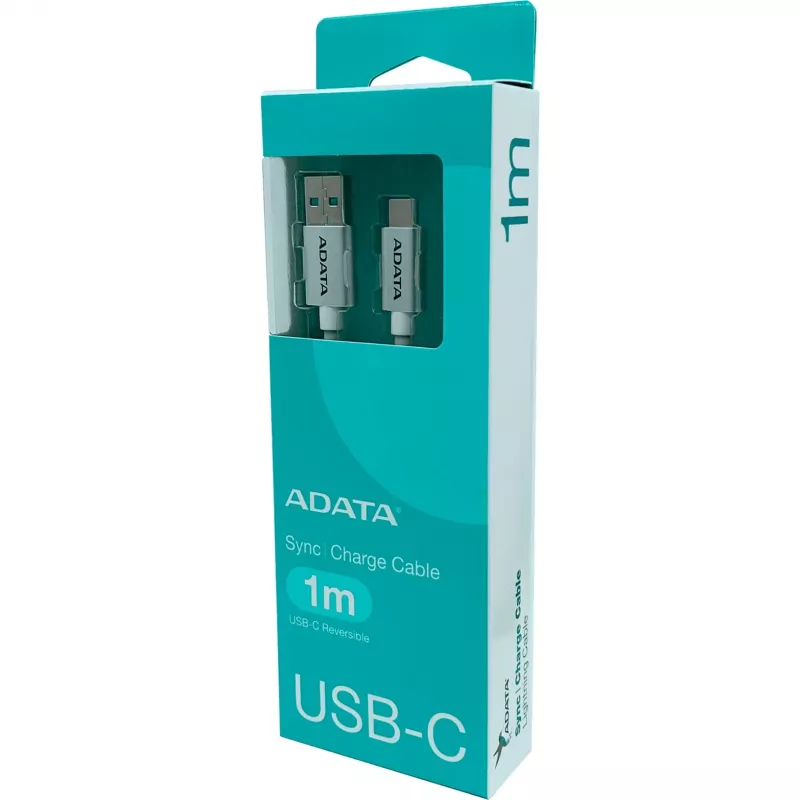 ADATA USB-C - USB 3.0, 1m USB kabelis USB 3.2 Gen 1 (3.1 Gen 1) USB C USB A Balts