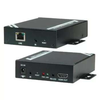 HDMI pagarinātājs caur TP, Cat.5-6, kaskadējams, 100 m, 1920 x 1080 pikseļi, 28 x 115 x 91 mm