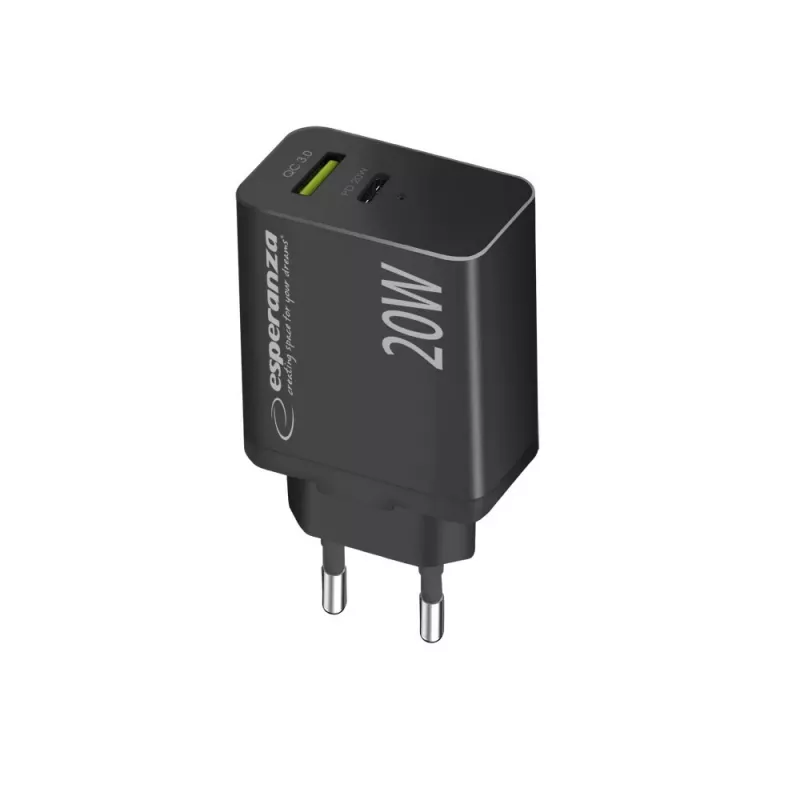 Esperanza EZC105K tīkla lādētājs 20 W melns
