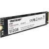 Iekšējais SSD PATRIOT P300 512 GB M.2 PCIe NVMe — lasīšana 1700 MB/s, rakstīšana 1200 MB/s, 3D NAND, 3,8 mm, TBW 240