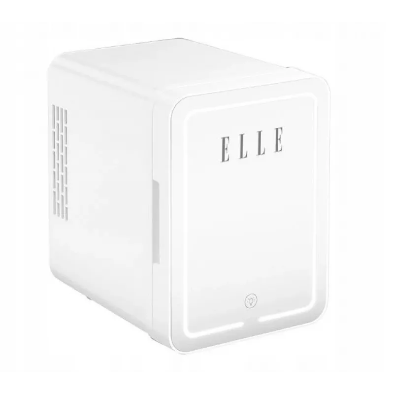 Mini ledusskapis ar LED kosmētikas spoguli Elle ESDAFX04WHEU 4 L balts