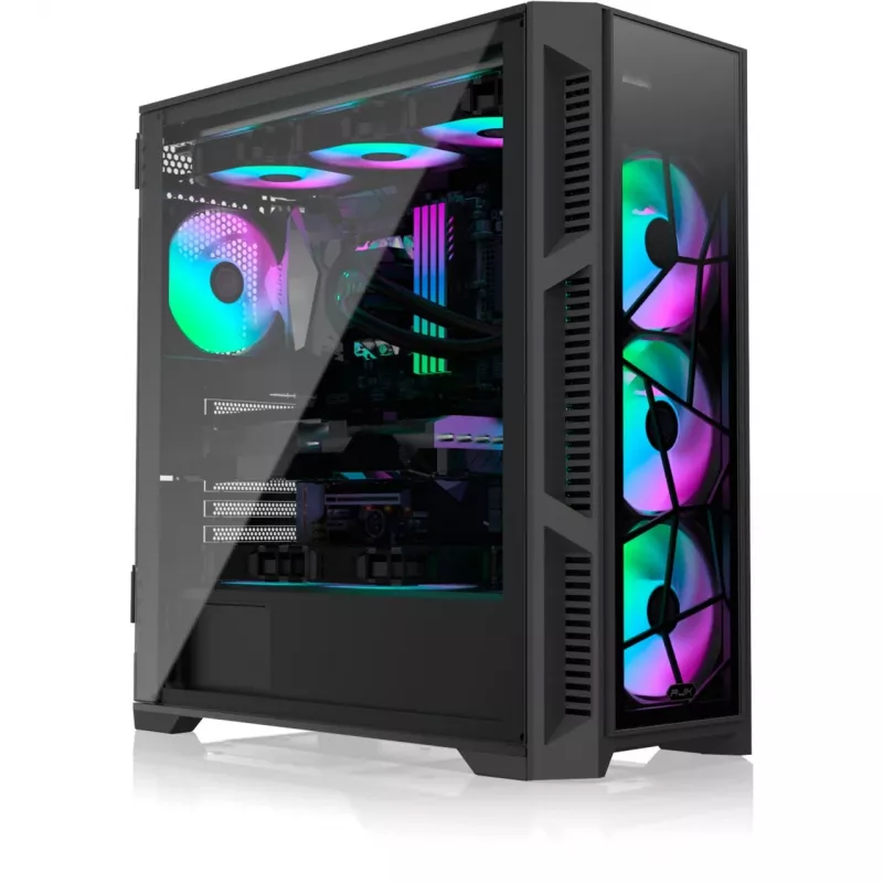 PONOS Ultra, Midi Tower, dators, melns, ATX, EATX, micro ATX, Mini-ITX, SPCC, korpuss