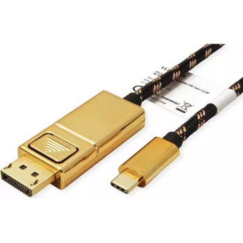 ROLINE 11.04.5848 USB grafikas adapteris 4096 x 2560 pikseļi Melns - Zelts (11.04.5848)