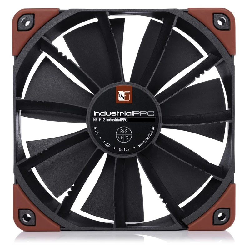 Noctua NF-F12 industrialPPC-24V-3000 120 mm PWM korpusa ventilators