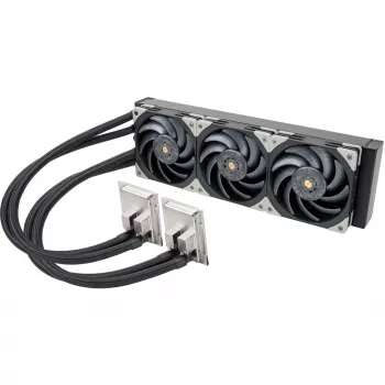 Radiators SILVERSTONE SST-XE360PDD 360mm ūdens dzesēšana, melns/sudraba