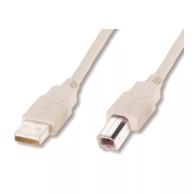 5M USB 2.0 kabelis A-B / M-M pelēks Classic