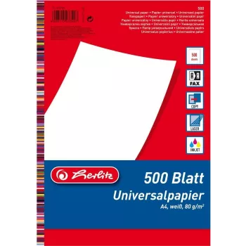 Drukāšanas papīrs A4 Herlitz 5033402 500 loksnes Balts