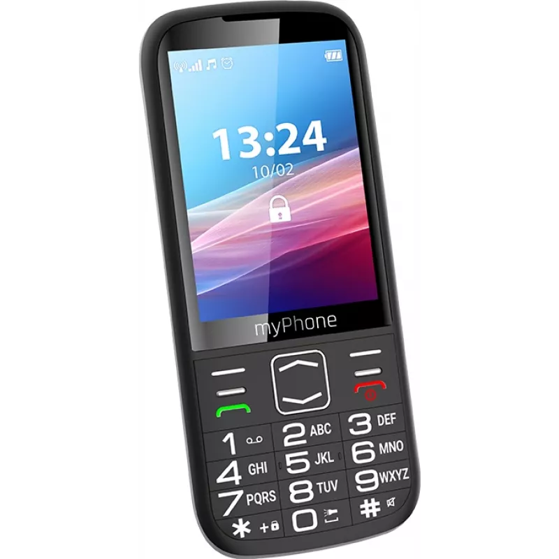 myPhone HALO 4 LTE | Melns | 3,5 collas | TFT | 128 MB | 64 MB | Divas SIM kartes | 3G | Bluetooth | Galvenās kameras izšķirtspēja 2 MP | 2500 mAh