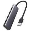 Ugreen Hub 4-in-1 USB-C adapteris uz 4× USB 3.0 + USB-C pelēks