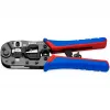 Knipex 97 51 13 kabeļu presētājs Gofrēšanas instruments Melns, Zils, Sarkans