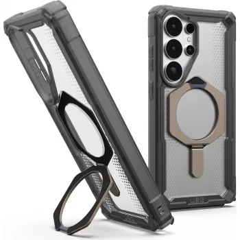 UAG Urban Armor Gear Plasma XTE Kickstand Case ar magnēta moduli | Samsung Galaxy S26 Ultra | pelnu (pelēks)/caurspīdīgs/titāna | 214522113136