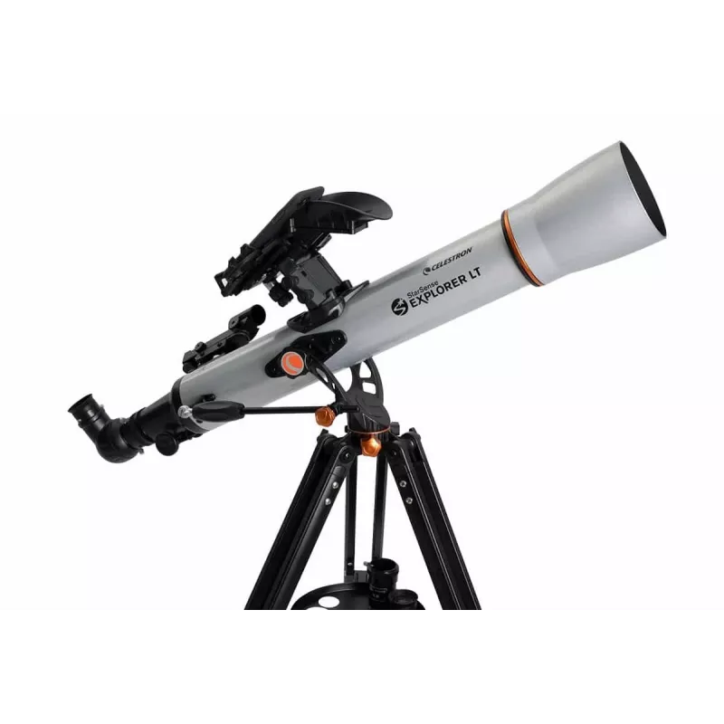 Celestron StarSense Explorer 70 LT Refraktora teleskops 70x melns, pelēks