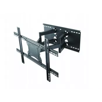 Sienas stiprinājums ART AR-87 40 collu–80 collu ekrāniem, 60 kg ietilpība, VESA līdz 600×400, slīpums 12°, pagrieziens 45°, izbīdījums 5,6–45,8 cm