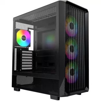 PC korpuss Montech X5 Midi Tower Melns ATX 3x140mm ventilatori