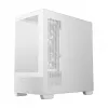 PC Midi Tower korpuss DeepCool CG380 3F WH — Balts, 235×437×451 mm, atbalsta 2,5 collu/3,5 collu, apakšā novietots barošanas bloks, 3x 120 mm ventilatori iekļauti