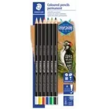 Marķieri Staedtler Lumocolor Daudzkrāsu 6 gab.