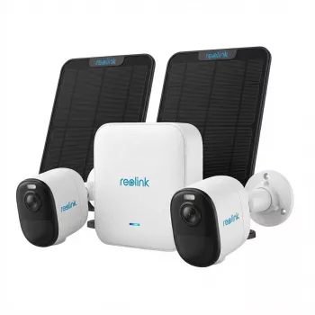 Novērošanas komplekts Reolink Hub 1 ar 2x Argus B350 kamerām un 2x saules paneļiem