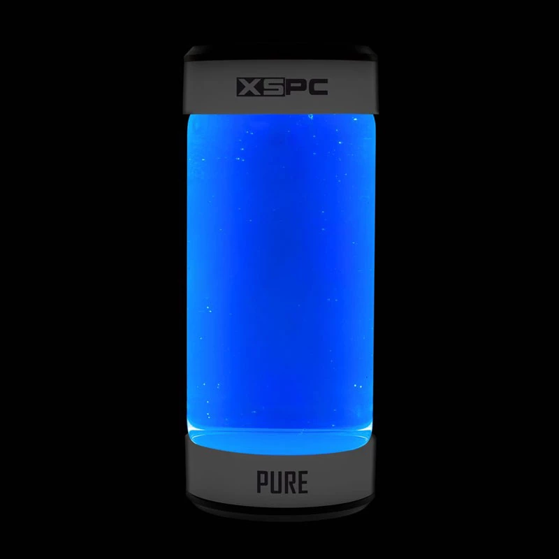 XSPC Pure Coolant 1 L — zils UV dzesēšanas šķidrums datoru ūdens dzesēšanas sistēmām
