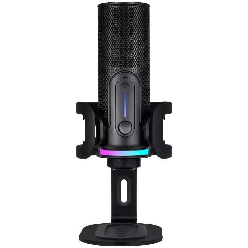 Mikrofons Streamplify MIC PRO USB mikroskops RGB melns SPMC-P3C327.11