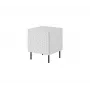 Naktsgaldiņu komplekts Cama Meble HOLE — 2 gab., 44×40,5×53,5 cm, balts matēts, MDF/skaidu plātne, 16 mm rāmis