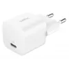 Lādētājs Belkin BoostCharge 25W USB-C PD (iekštelpu maiņstrāva) Balts — pārnēsājamām spēļu konsolēm, viedtālruņiem, planšetdatoriem