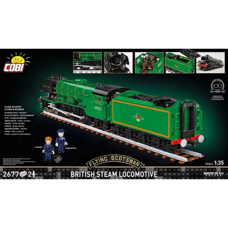 Cobi Building Blocks vilciens Lidojošais skots, modelis COBI-6292, mērogā 1:48, konstrukciju komplekts
