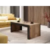 Kafijas galds Cama Meble MILA 120x60x50 cm Wotan ozola virsma, melns rāmis