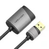 Vention USB ārējā skaņas karte 0,15 m pelēka metāla